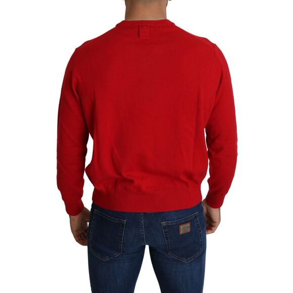 Billionaire Italian Couture Red VNeck Sweater TSH2009 Men Red Sweaters - Picture 3 of 5
